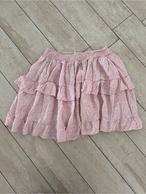 Princess Polly Pink Floral Ruffle Mini Skirt